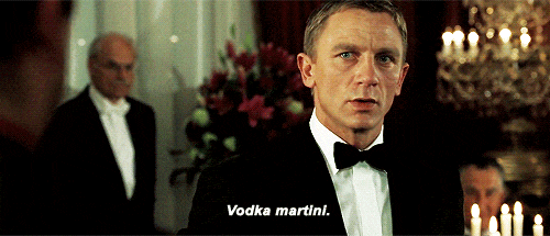 James Bond sticks to his ideas: orders Vodka Martini