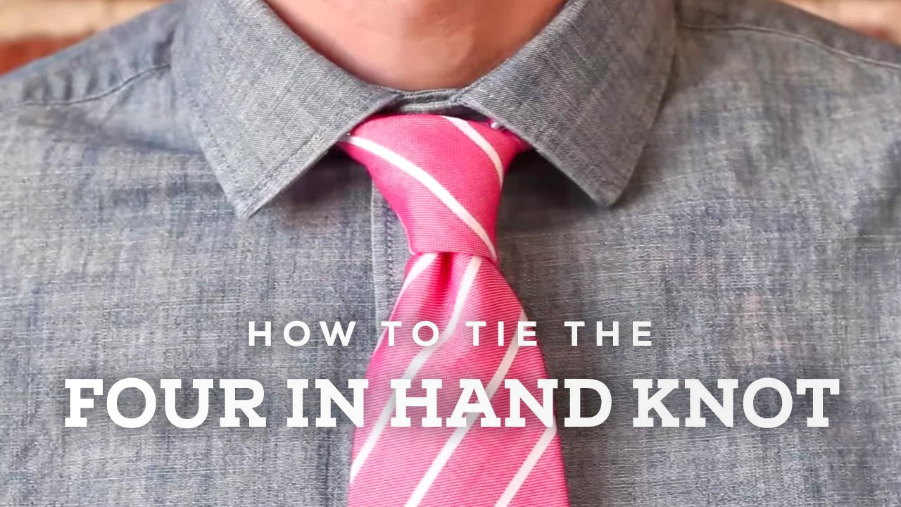 How to tie the four-in-hand knot