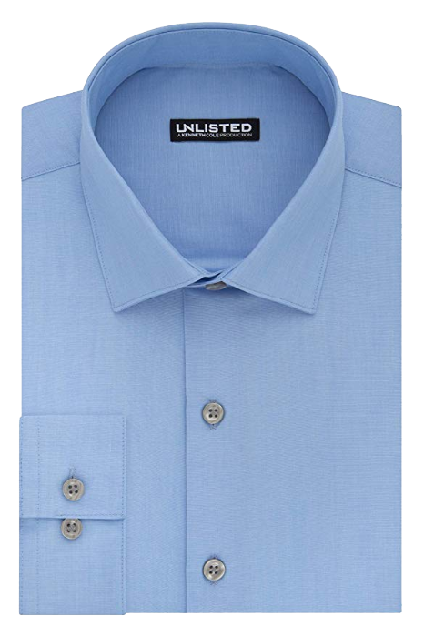 Slim fit light blue shirt by Kenneth Cole