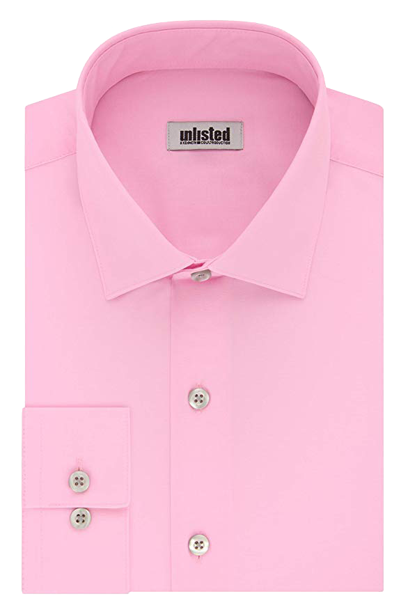 pink button-up dress shirt example