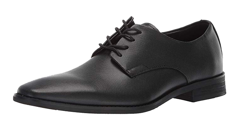 Black derby dress shoes by Calvin Klein