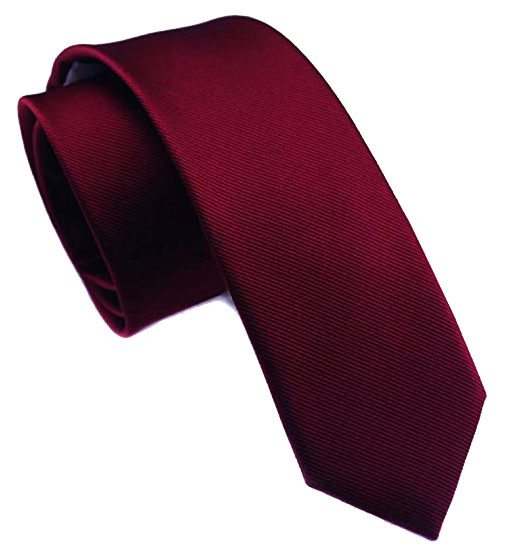 Elviros solid tie in dark red color