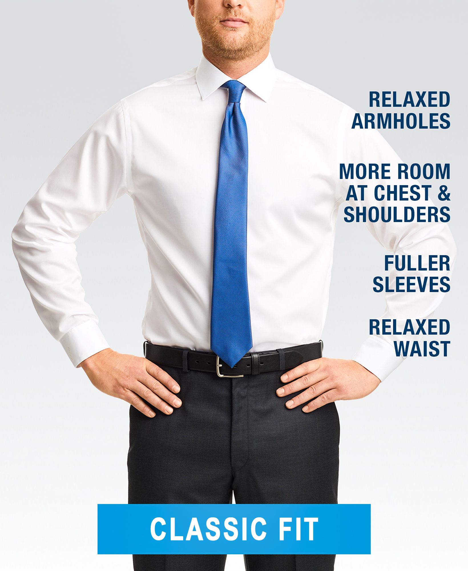 dress shirt fit types