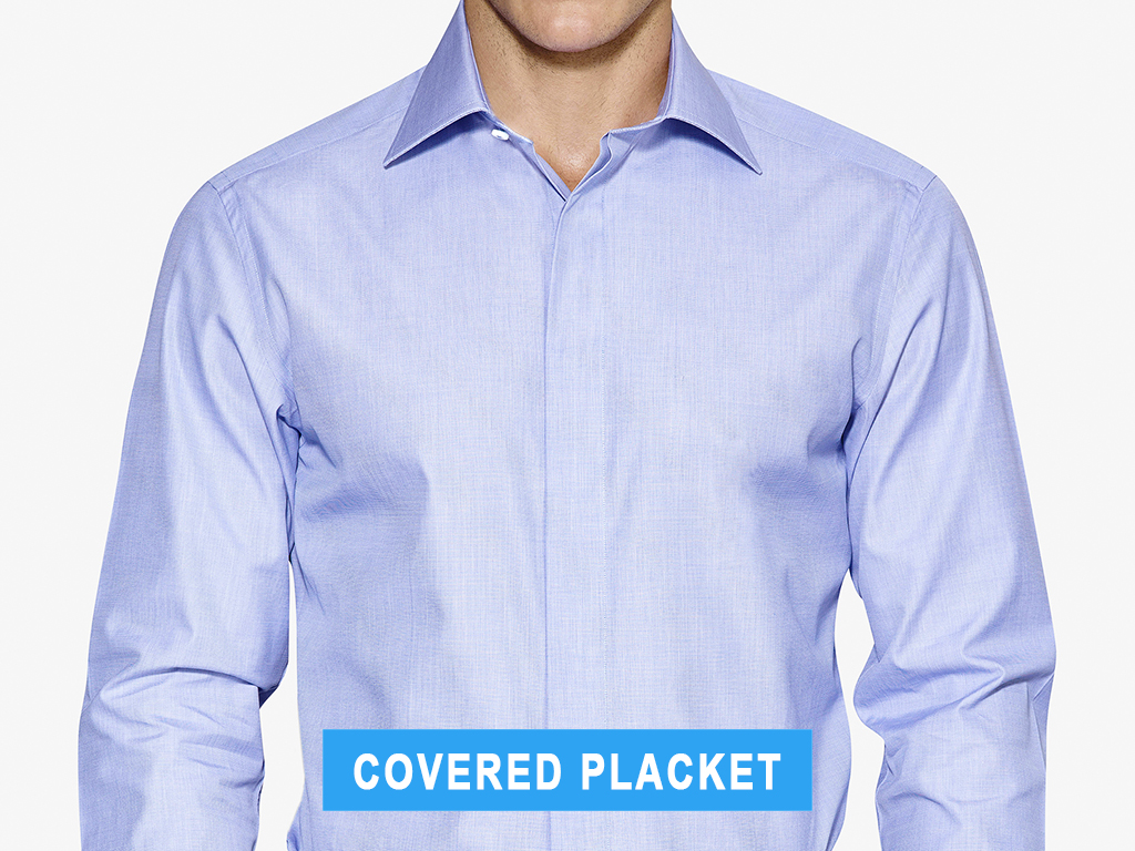 Covered placket type