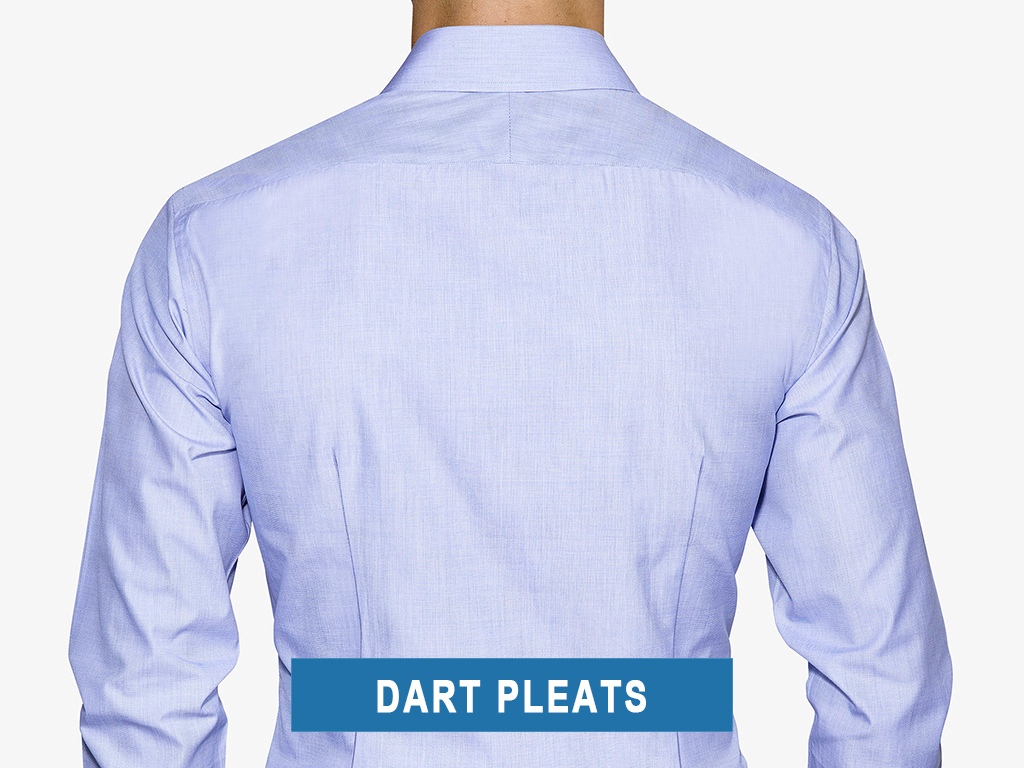 dart shirt back pleats