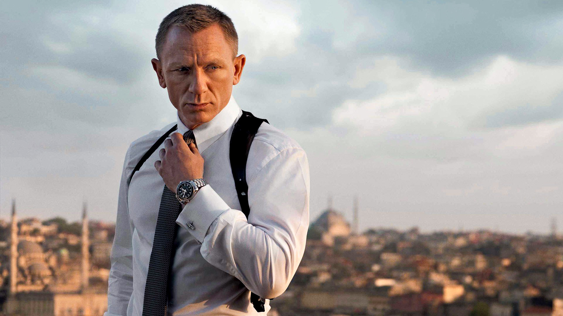 James Bond with the latest Omega watch