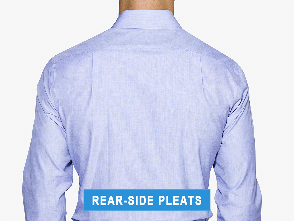 rear-side shirt back pleats