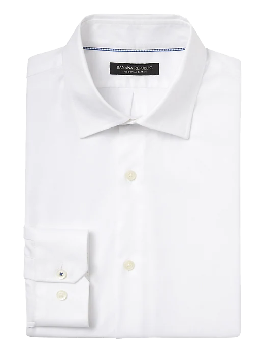 standard fit white shirt by Banana Republic