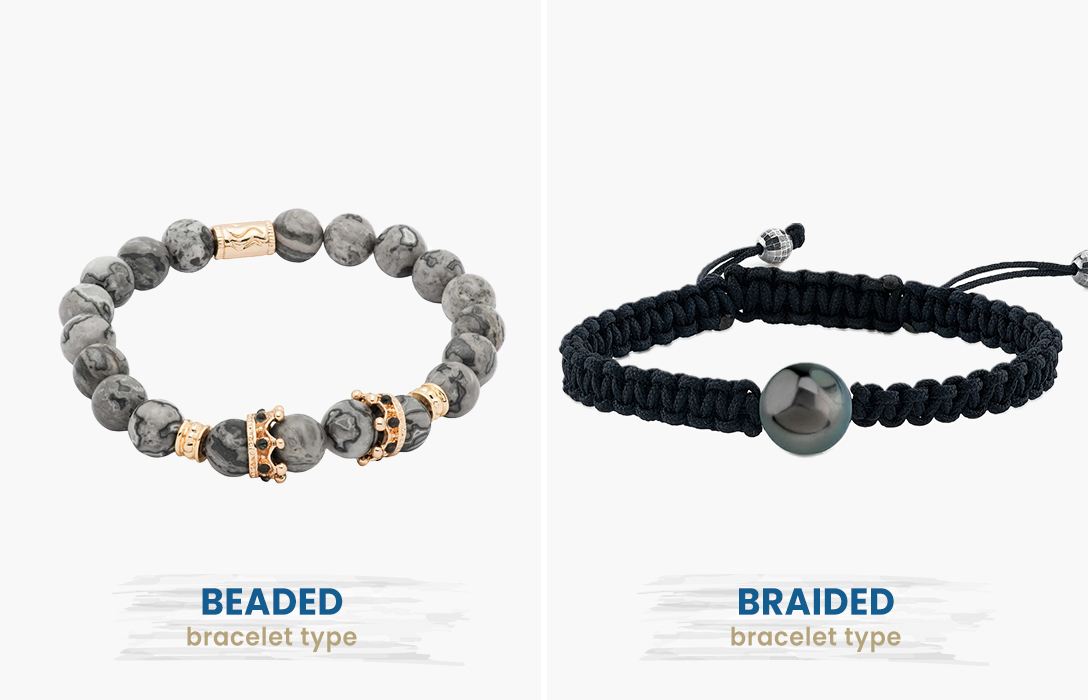 beaded bracelet vs. braided bracelet differences