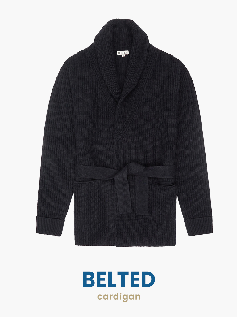 belted cardigan