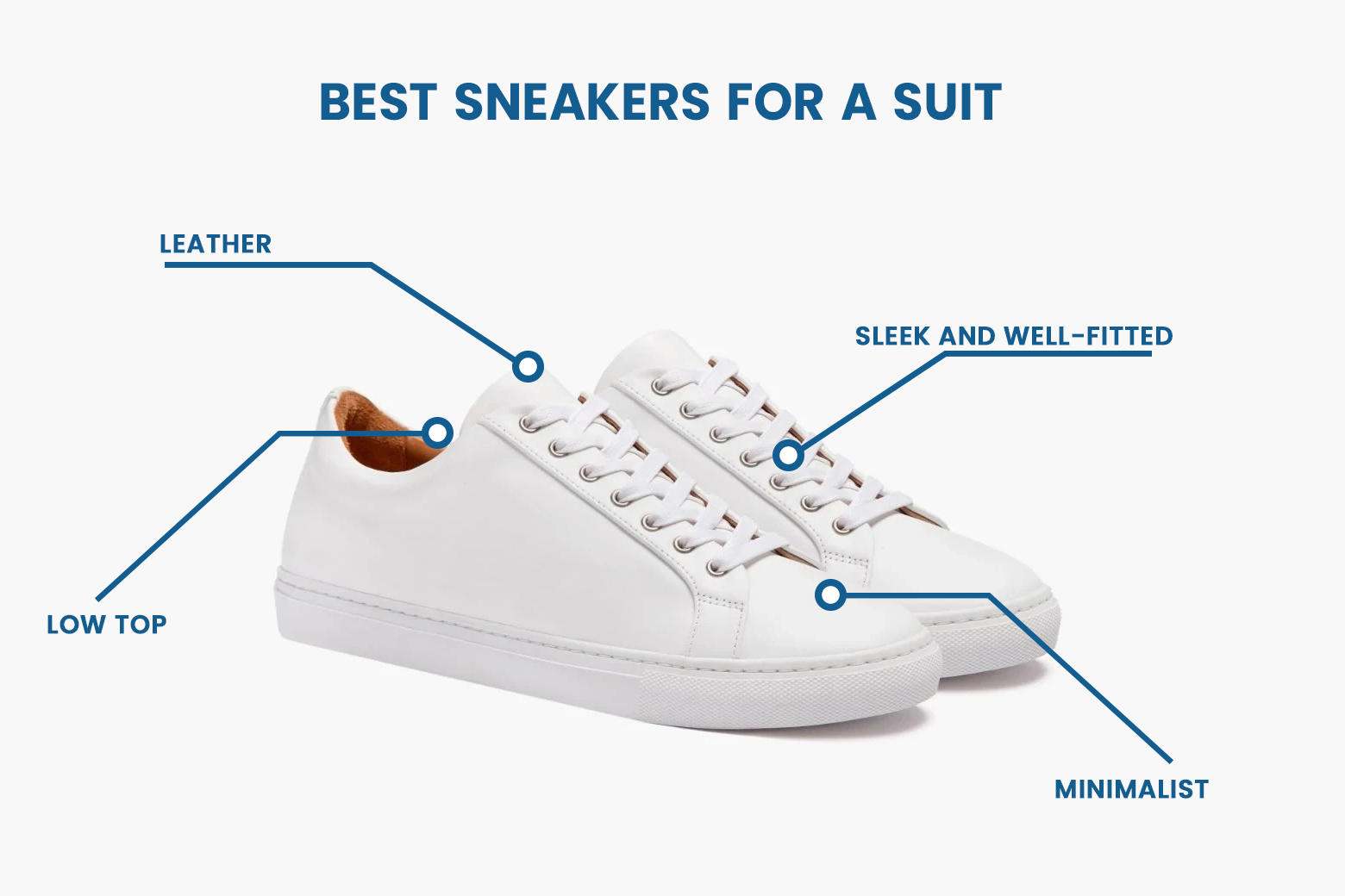 types of sneakers to wear with a suit