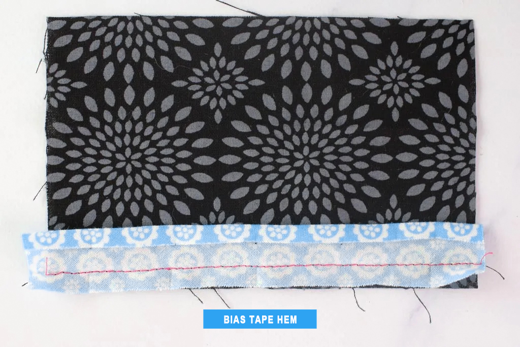 bias tape hem style