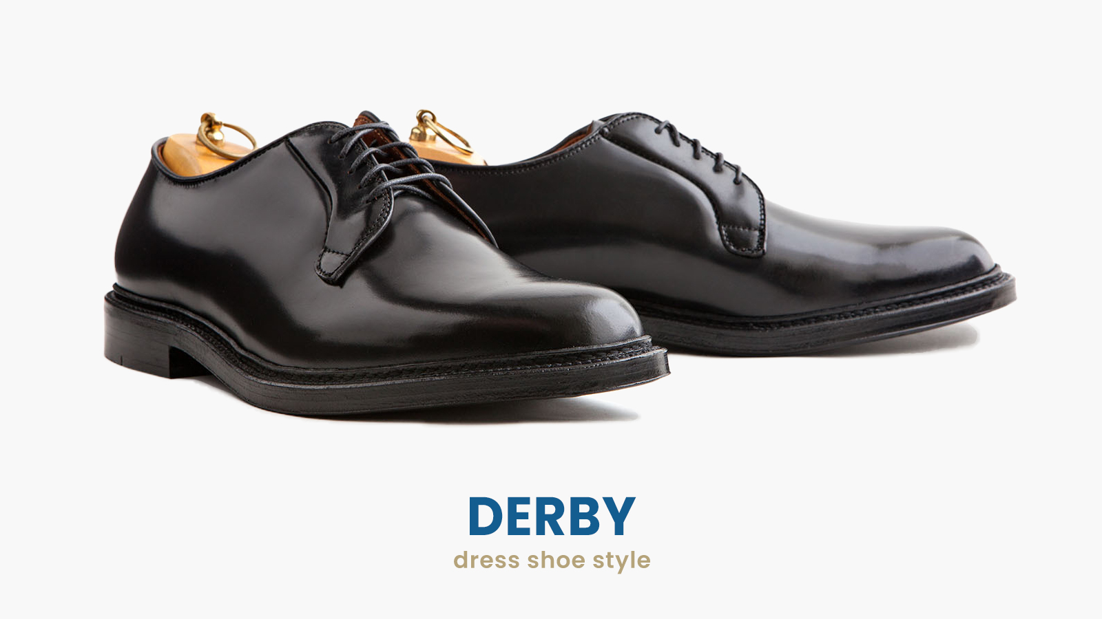 black derby dress shoes
