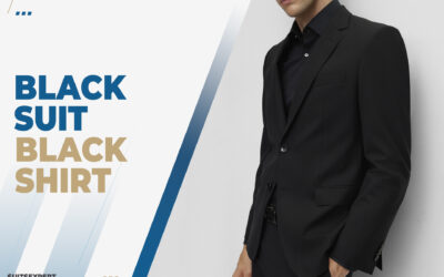 Black Suit and Black Shirt Outfits for Men