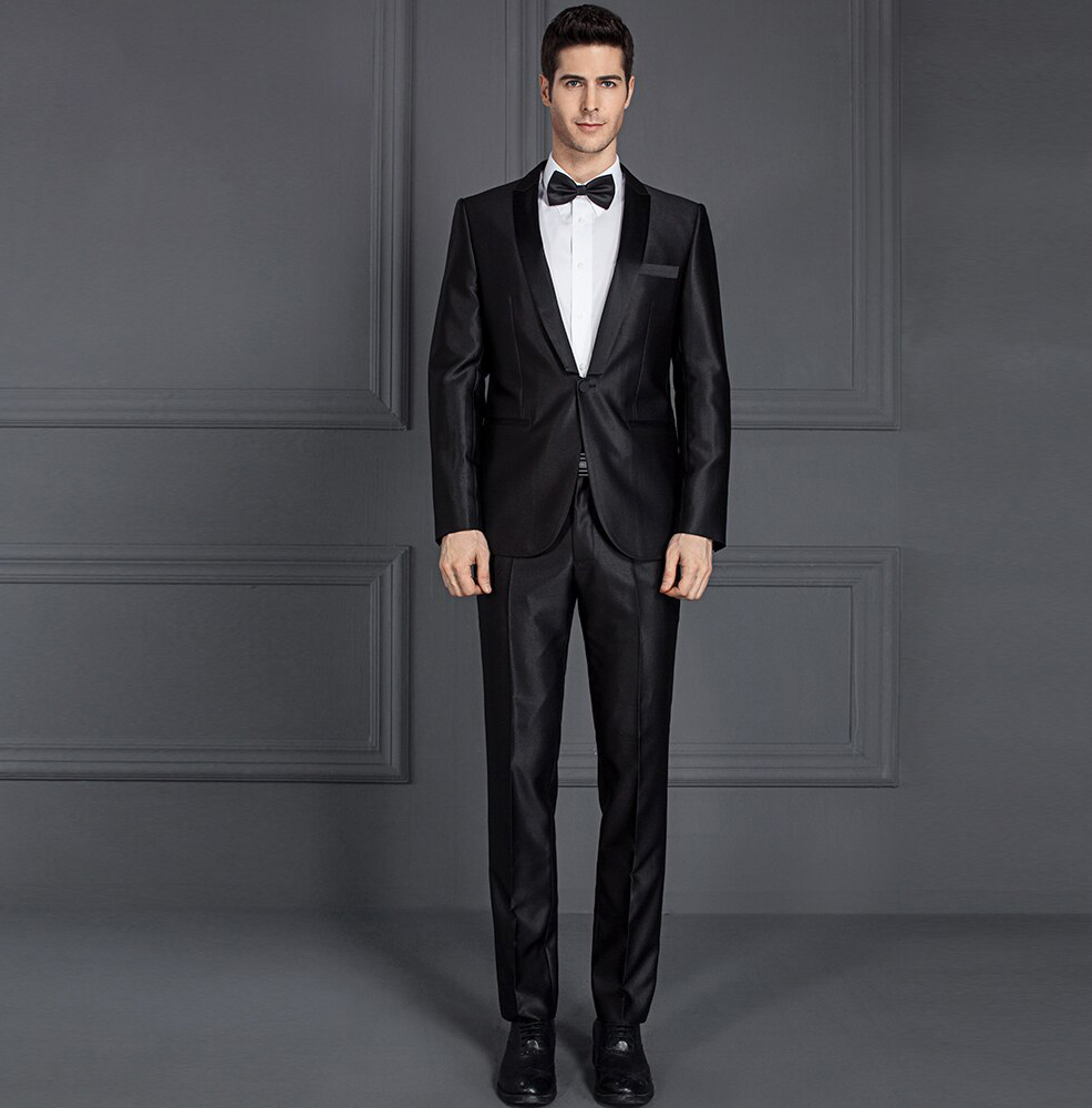 black wedding suits and tuxedos for men