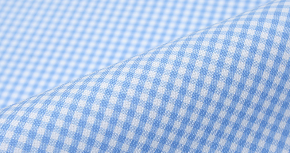 blue cotton dress shirt fabric