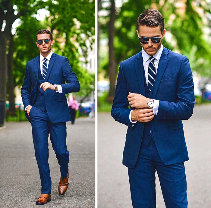 Dark Navy Suit: Classic Business Outfit Idea - He Spoke Style