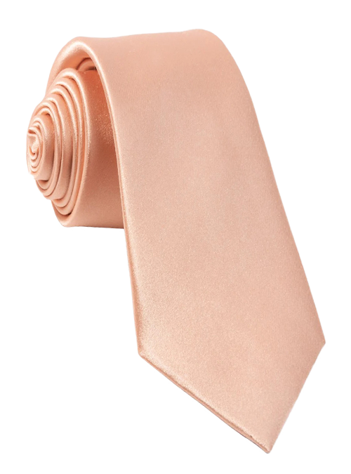 blush pink solid tie