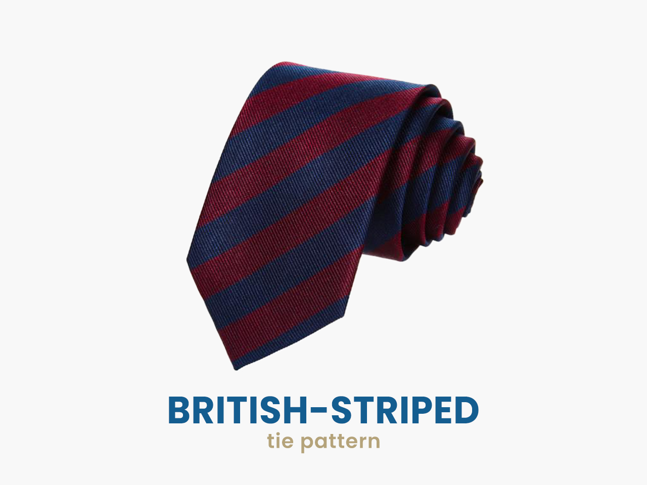 British-striped tie pattern