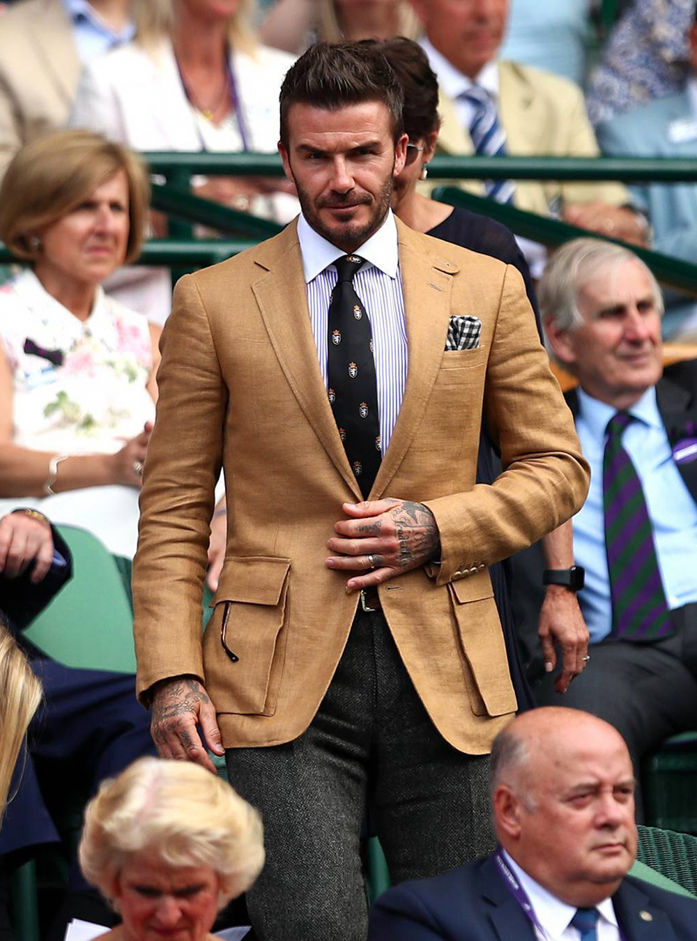 David beckham double breasted suit deals