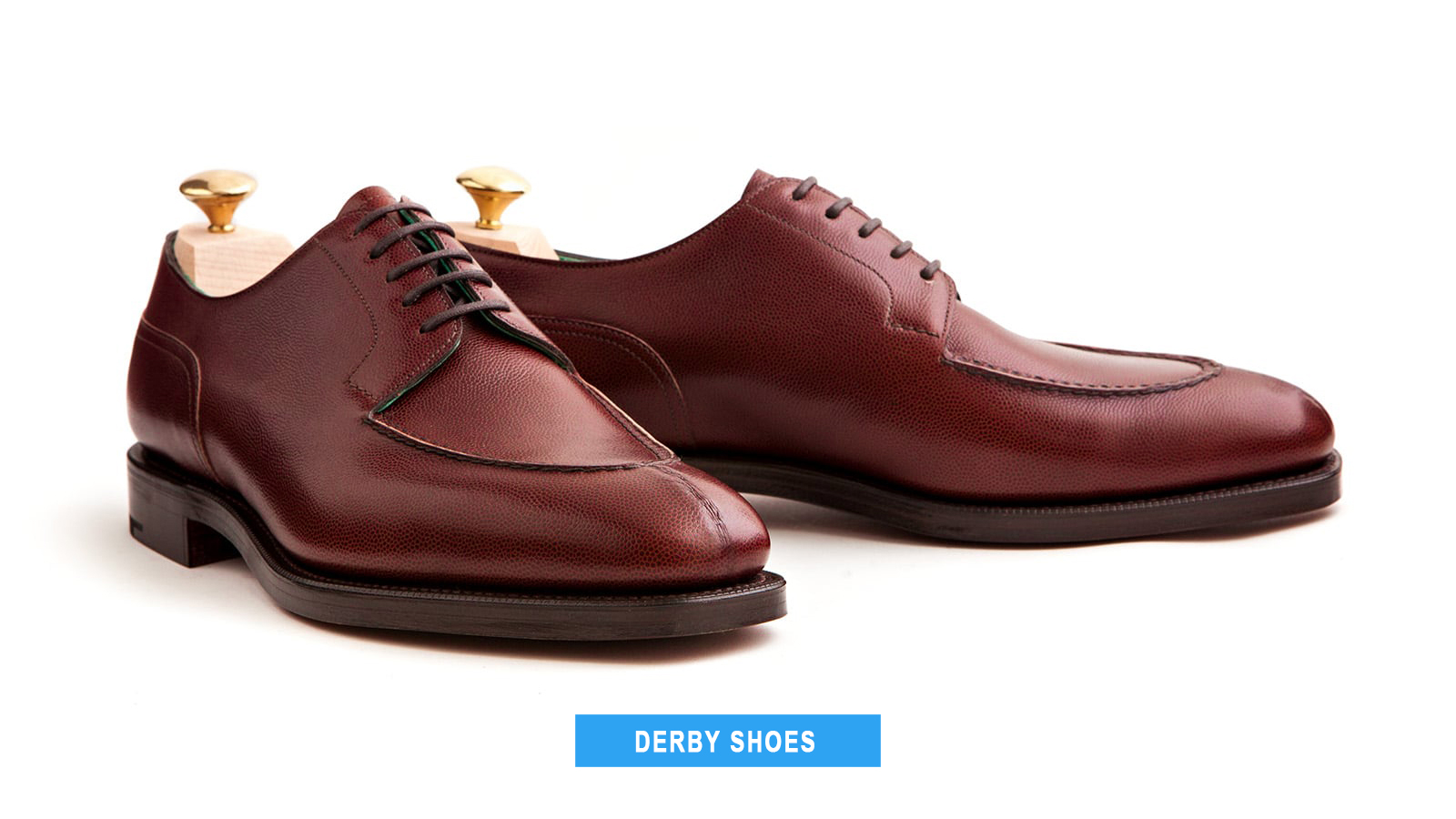 burgundy derby dress shoe style
