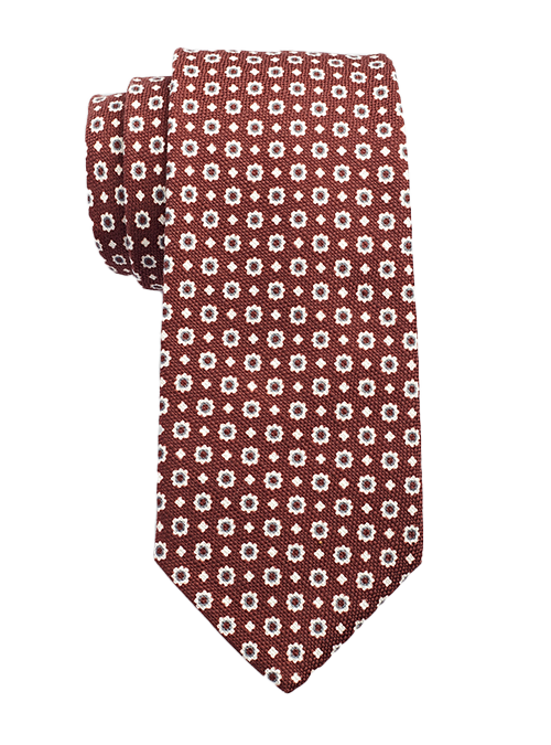 burgundy foulard tie