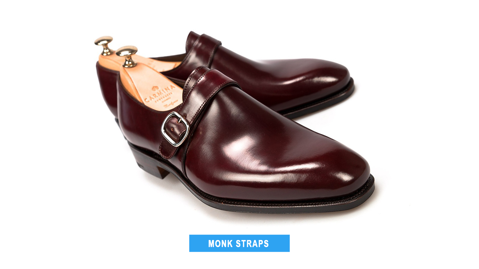 burgundy monk straps dress shoe style