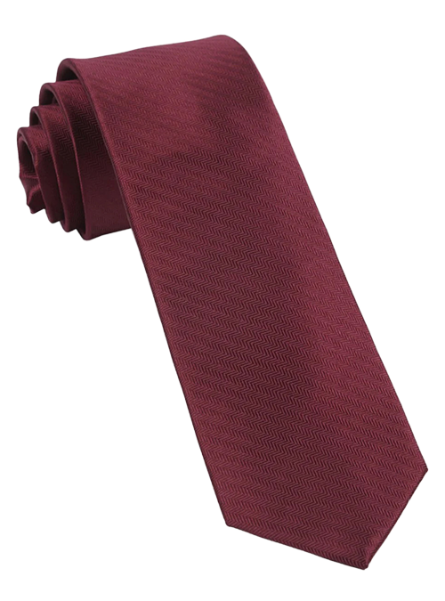 burgundy solid tie