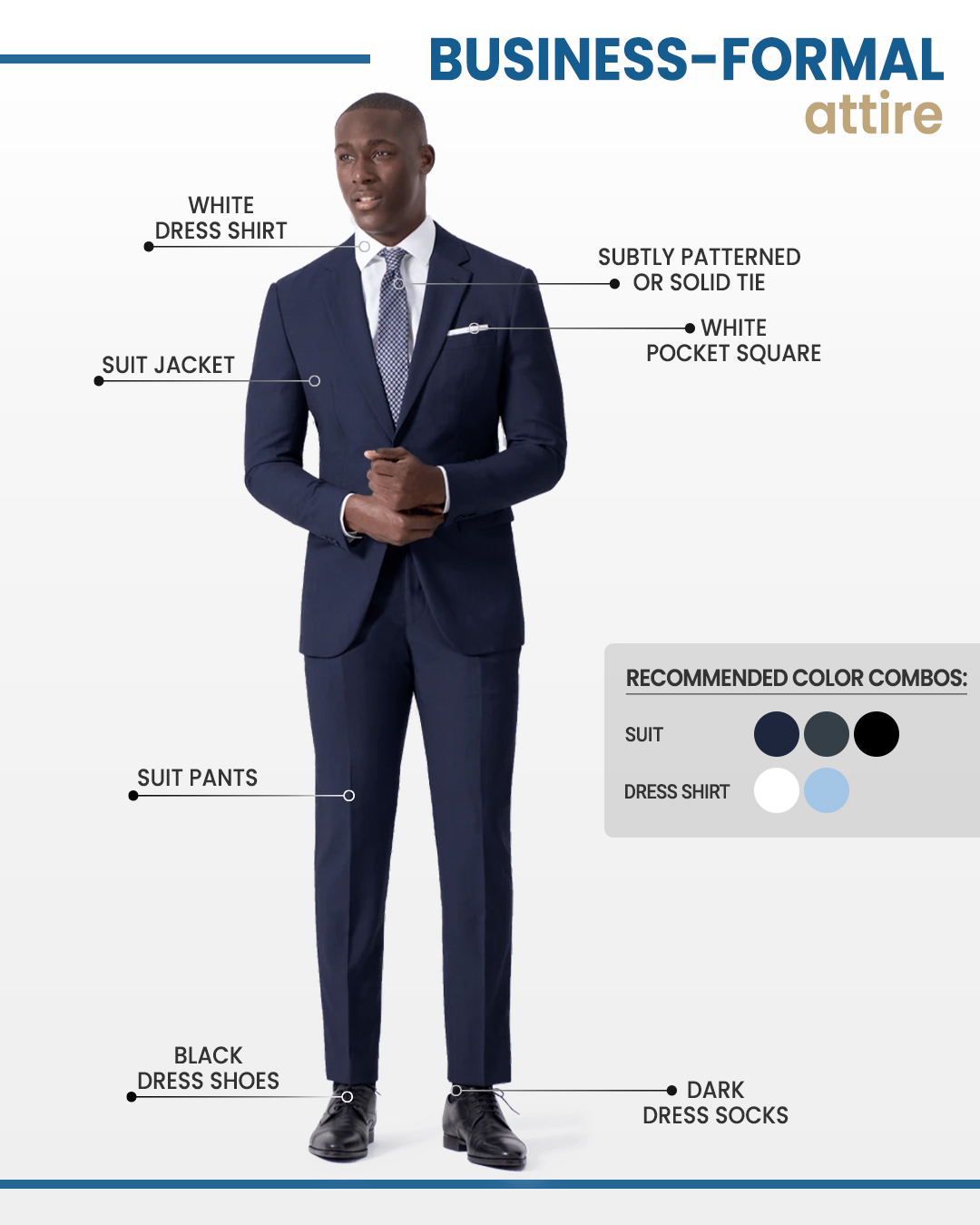 what is a business professional dress code for men