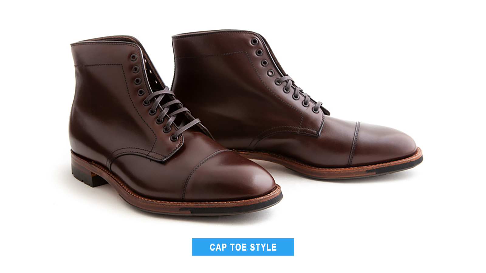 cap toe boots style