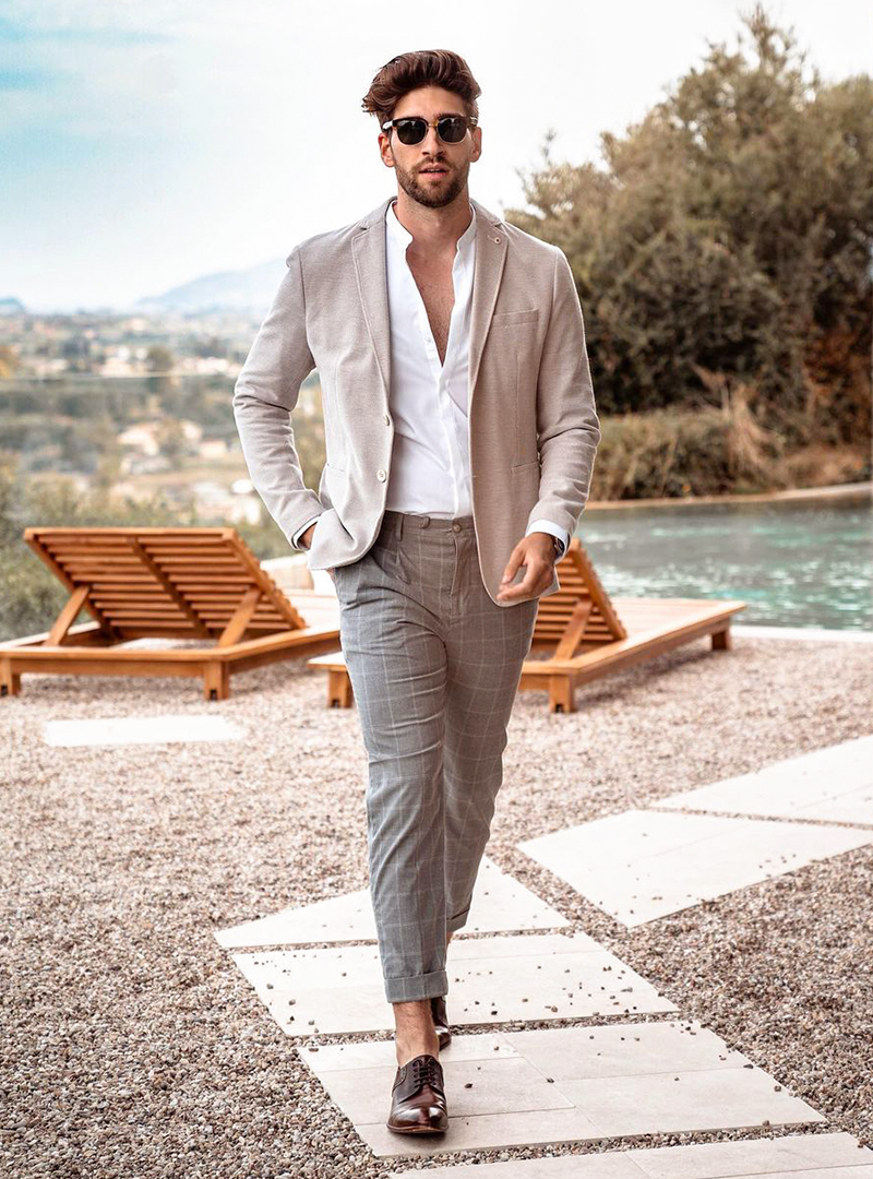 casual summer wedding outfit for men