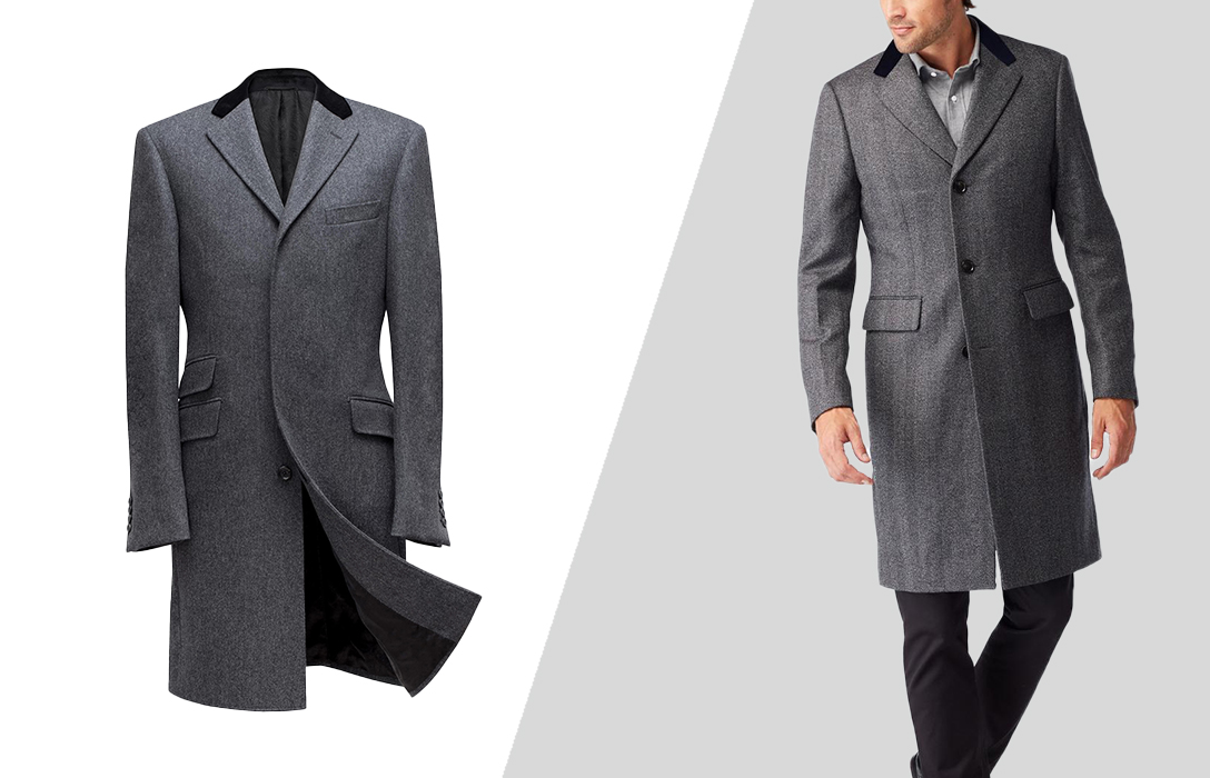 Chesterfield coat style for men