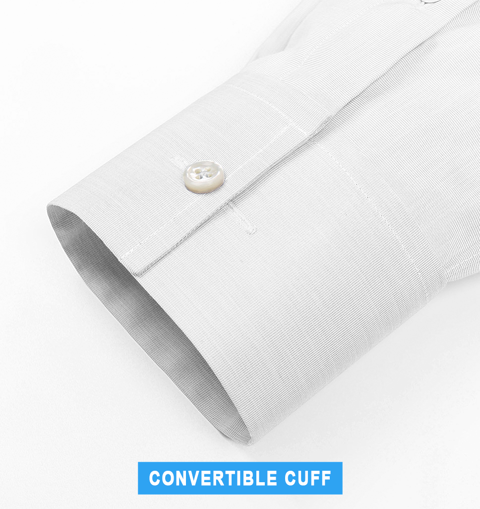 convertible cuff tuxedo shirt