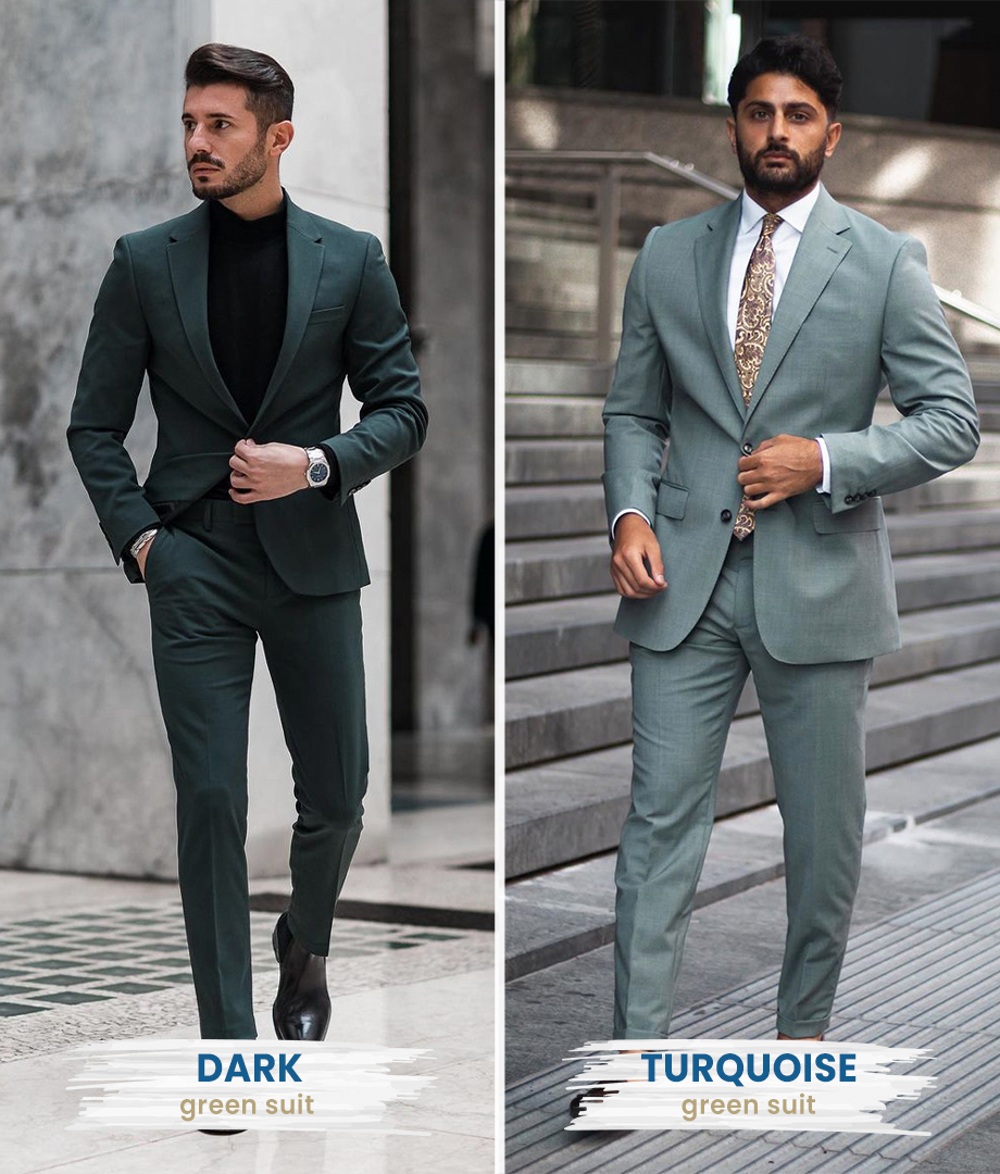 Guide For How To Accessorize in Green | Mens outfits, Green suit jacket, Green  shirt outfits