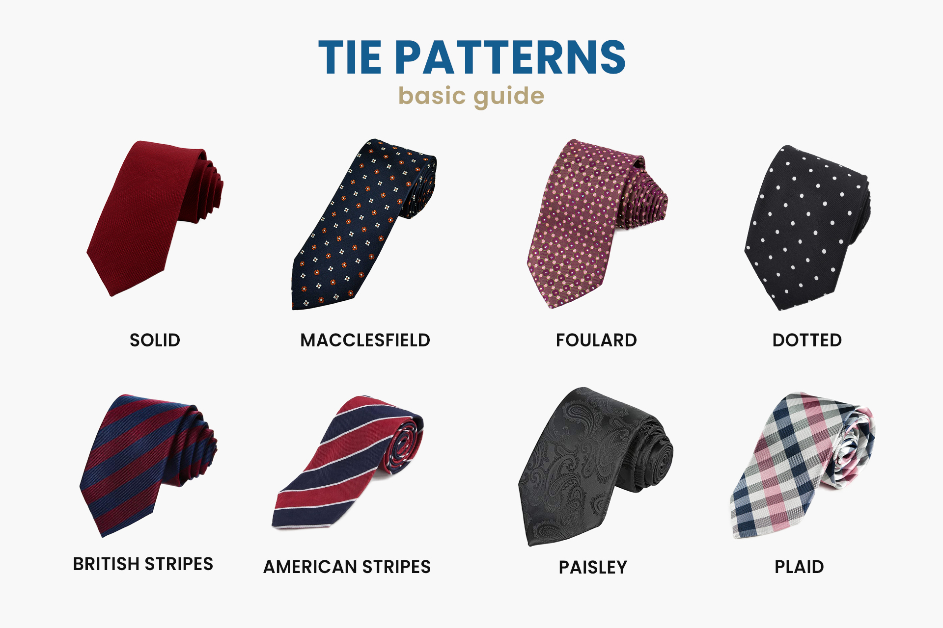 14 Different Types of Ties - Suits Expert