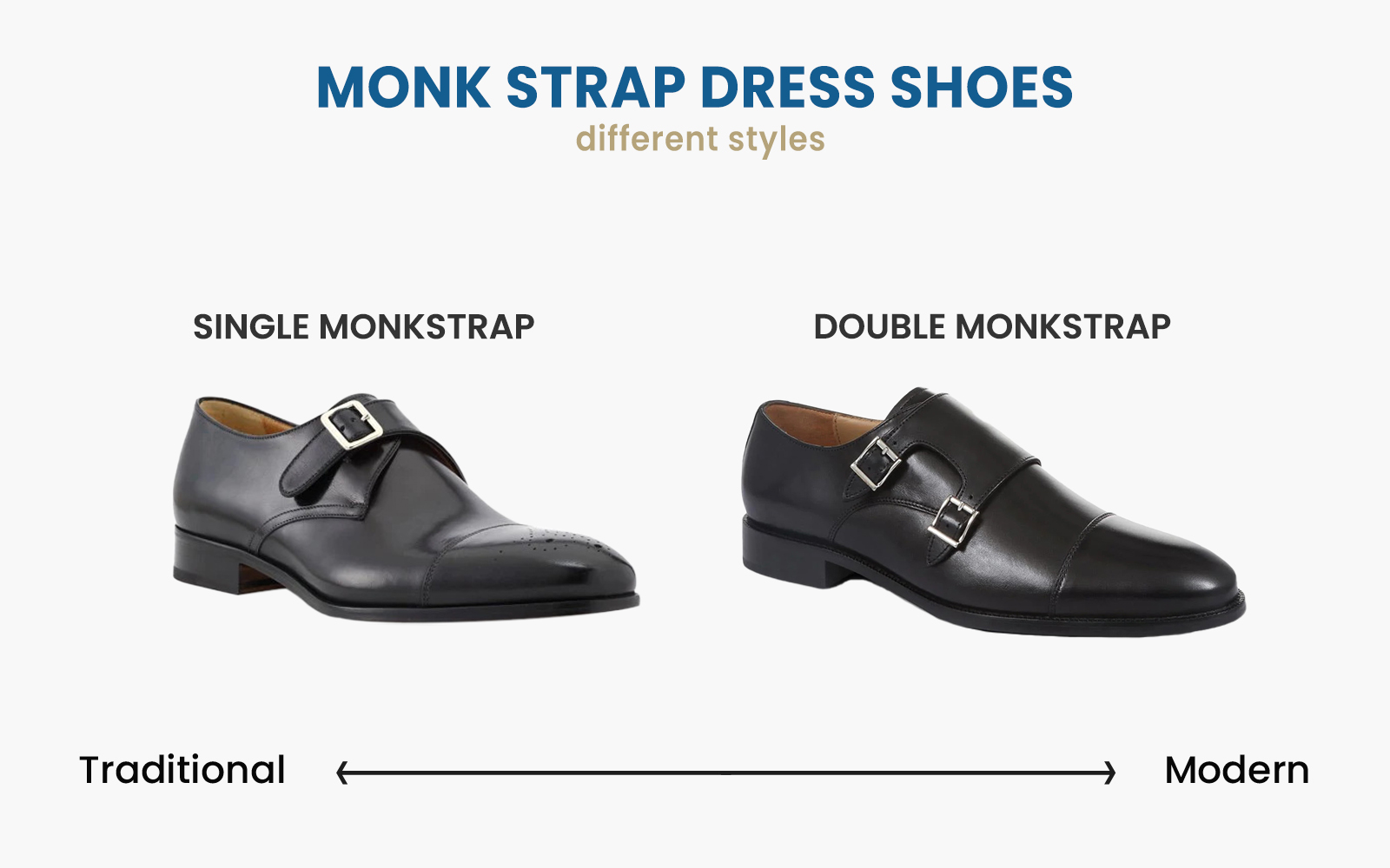 monk strap dress shoe styles