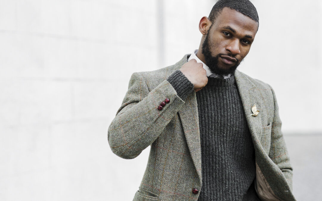 different ways to wear a suit over a sweater