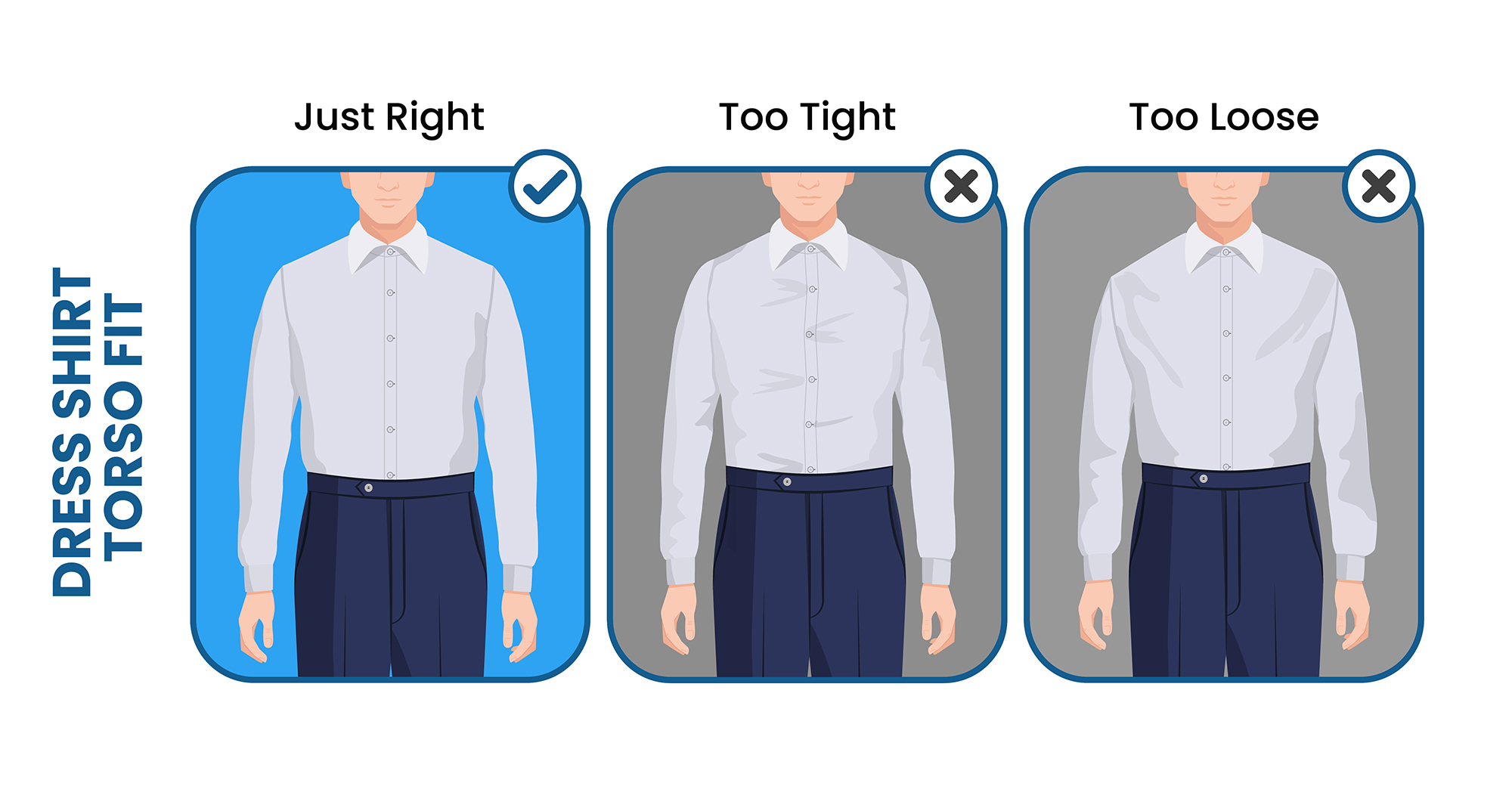 how are dress shirts sized