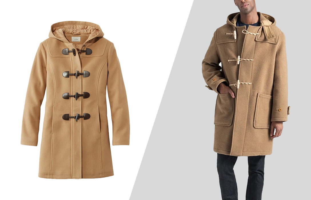 Duffel coat style for men