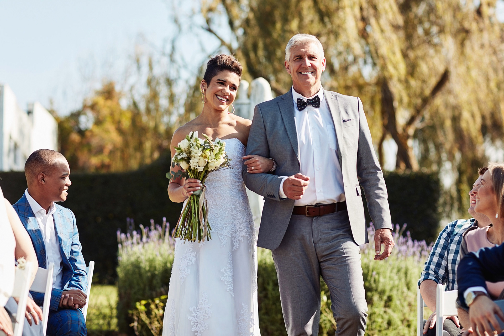father of the bride in grey suit