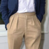 Flat-front vs. pleated pants styles for men