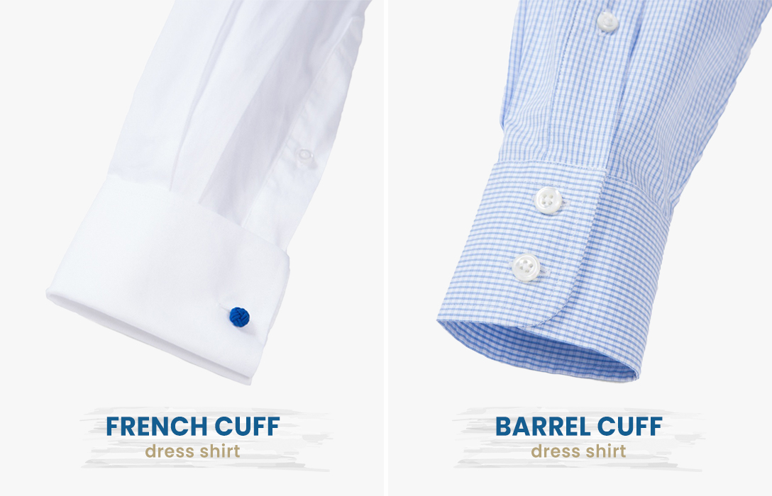 french cuff vs. barrel cuff