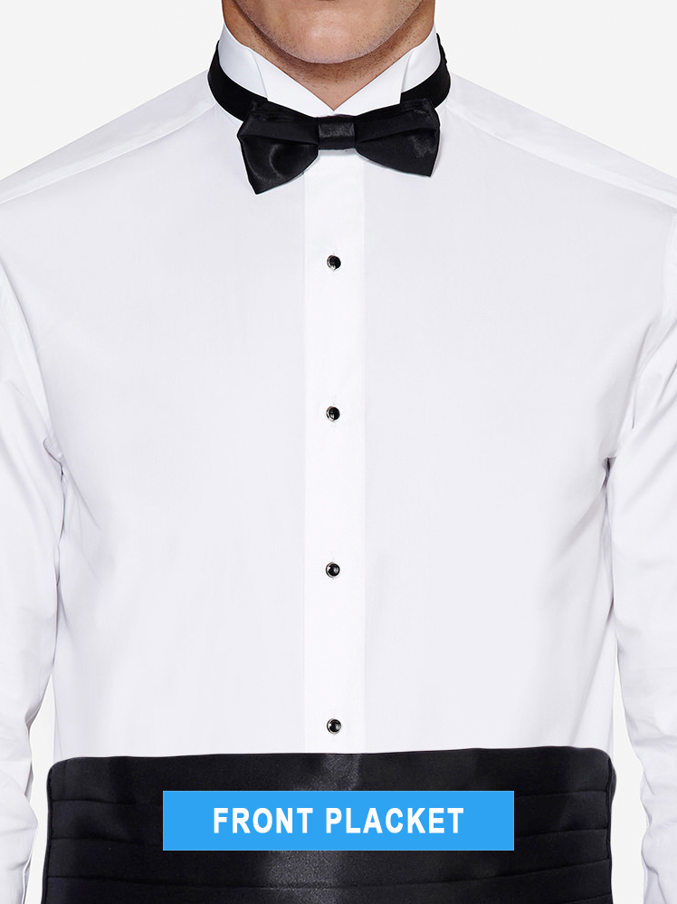 front placket tuxedo shirt