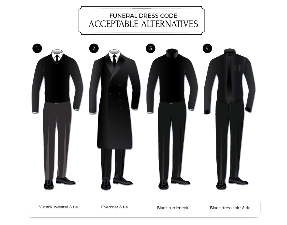 funeral attire: acceptable alternatives