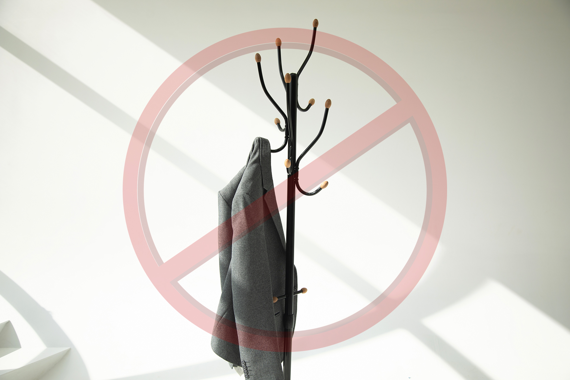 how NOT to hang and store a suit jacket