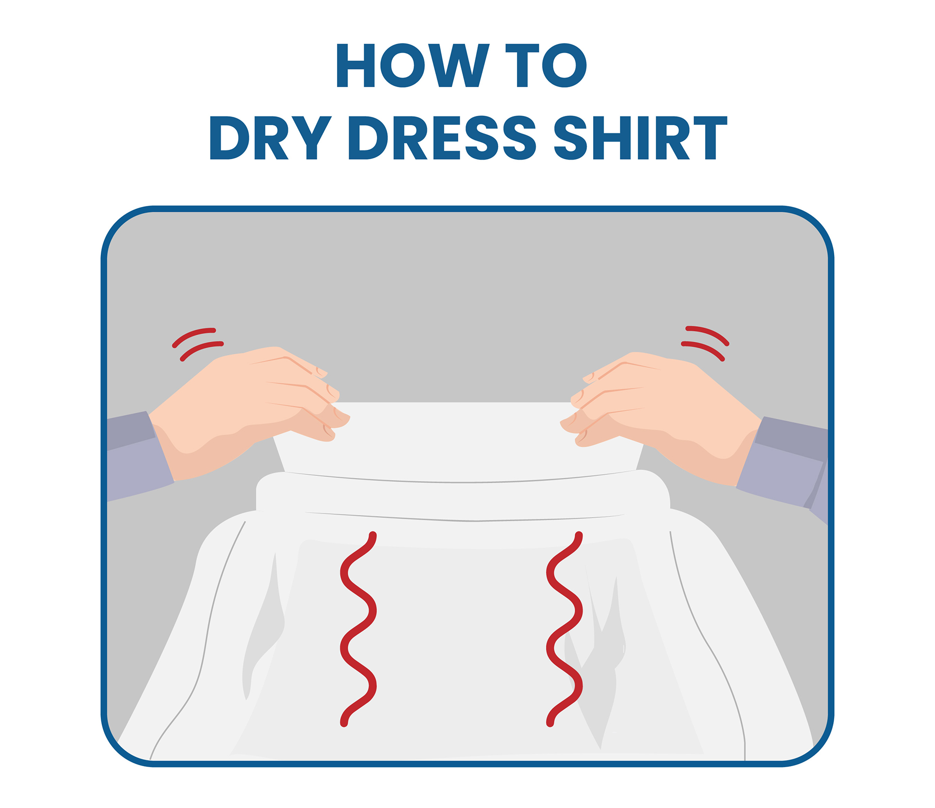 dry dress shirt after washing