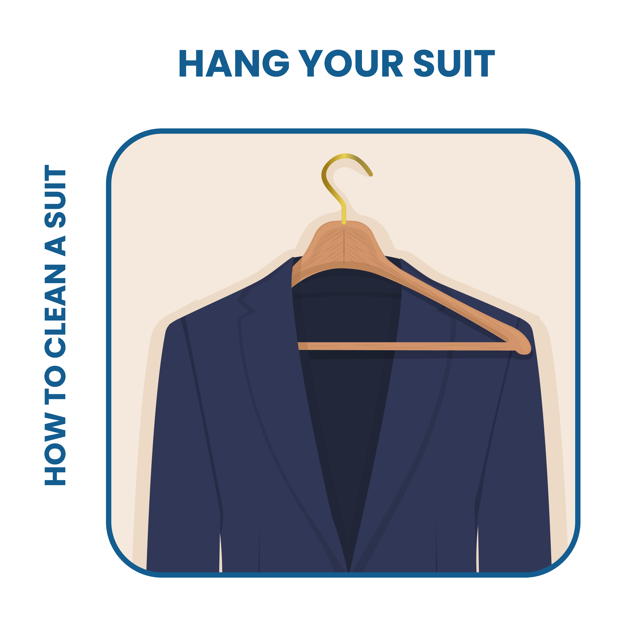 how to hang suit properly