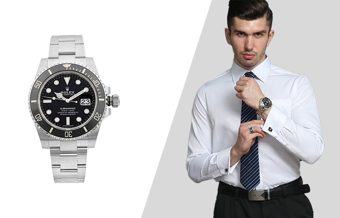how to match the metal watch with the rest of your attire
