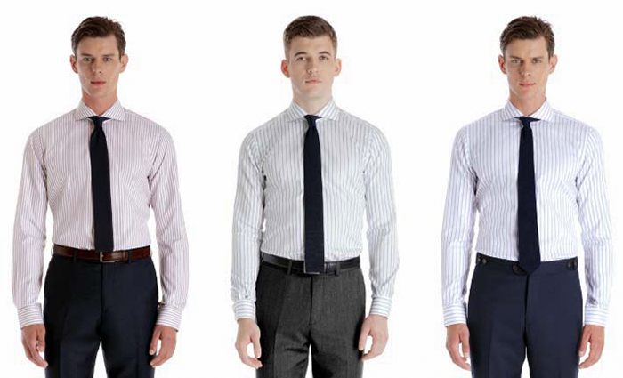 possible combinations when matching striped shirt with tie