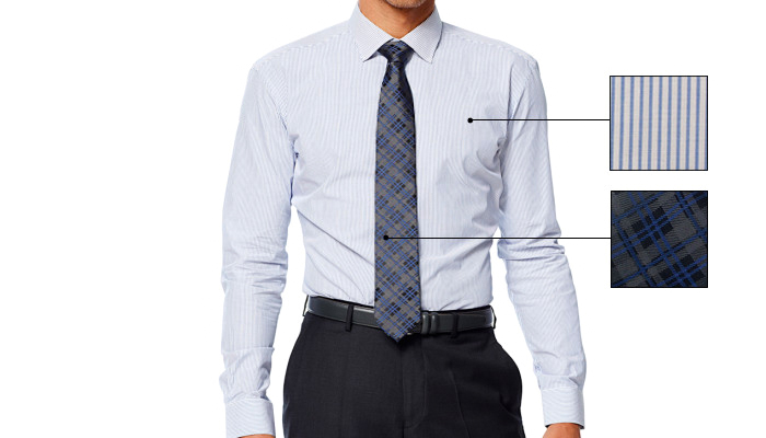 how to match patterned shirt and tie